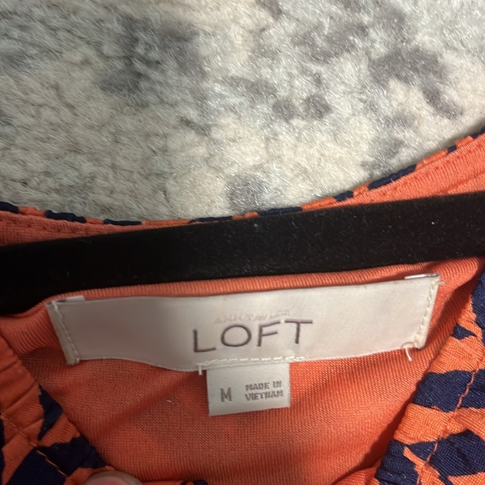 Loft Chevron Maxi Dress size M - Picture 4 of 5